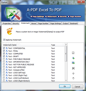 A-PDF Excel to PDF screenshot 5