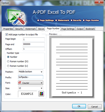 A-PDF Excel to PDF screenshot 7