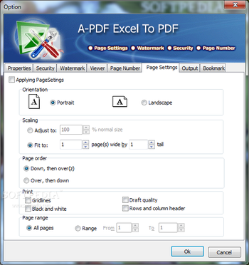 A-PDF Excel to PDF screenshot 8