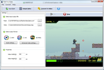 A-PDF Flash To Video screenshot