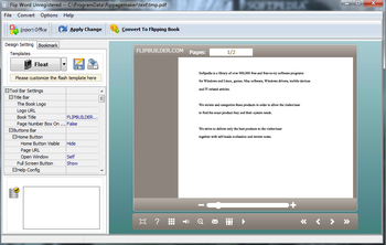 A-PDF Flip Word screenshot