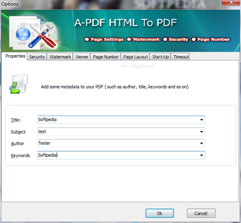 A-PDF HTML to PDF screenshot 4