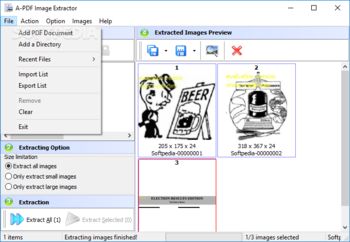 A-PDF Image Extractor screenshot 2