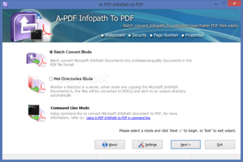 A-PDF InfoPath to PDF screenshot 2