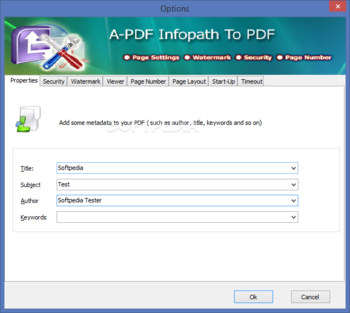 A-PDF InfoPath to PDF screenshot 3