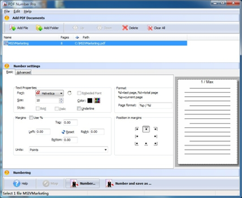 A-PDF Number Pro screenshot