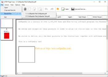 A-PDF Page Crop screenshot 2