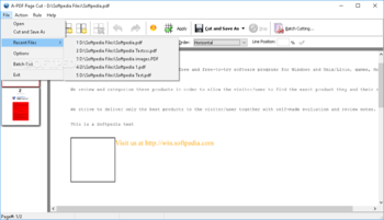 A-PDF Page Cut screenshot 2