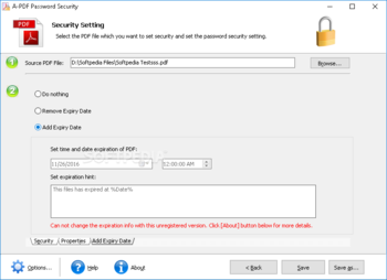 A-PDF Password Security screenshot 4