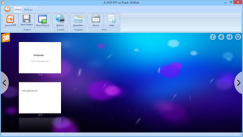 A-PDF PPT to Flash 3DWall screenshot