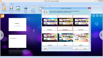 A-PDF PPT to Flash 3DWall screenshot 2