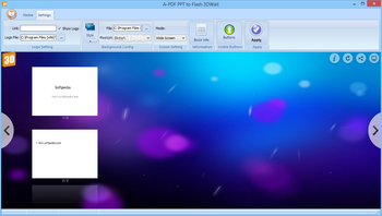 A-PDF PPT to Flash 3DWall screenshot 3