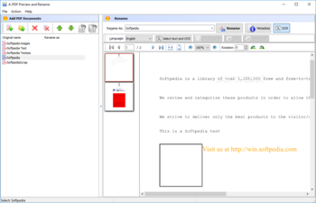 A-PDF Preview and Rename screenshot