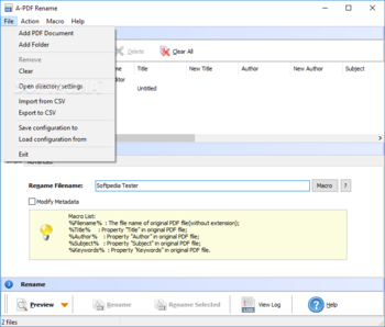A-PDF Rename screenshot 2
