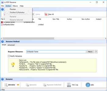 A-PDF Rename screenshot 3