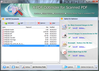 A-PDF Scan Optimizer screenshot