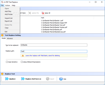 A-PDF Text Replace screenshot 2