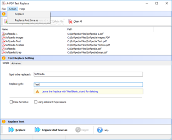 A-PDF Text Replace screenshot 3