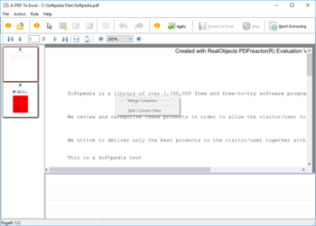 A-PDF To Excel screenshot