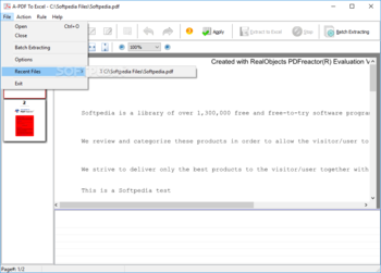 A-PDF To Excel screenshot 2