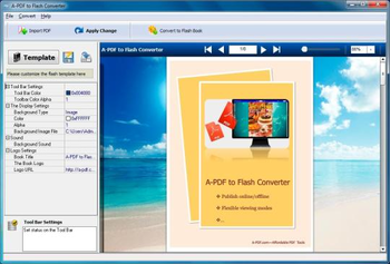 A-PDF to Flash Converter screenshot