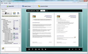 A-PDF to FlashBook screenshot