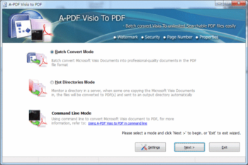 A-PDF Visio to PDF screenshot