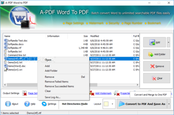 A-PDF Word to PDF screenshot 4