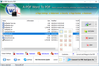 A-PDF Word to PDF screenshot 5