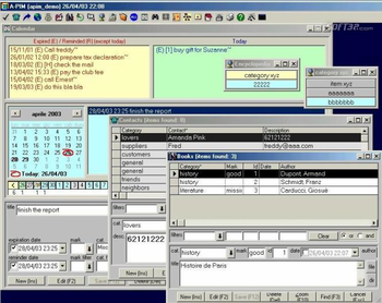 A-PIM (All-in-1 Personal Information Manager) screenshot 2