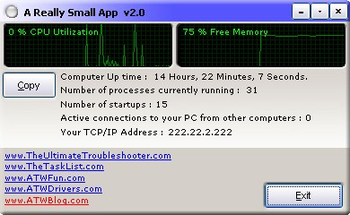 A Really Small App screenshot