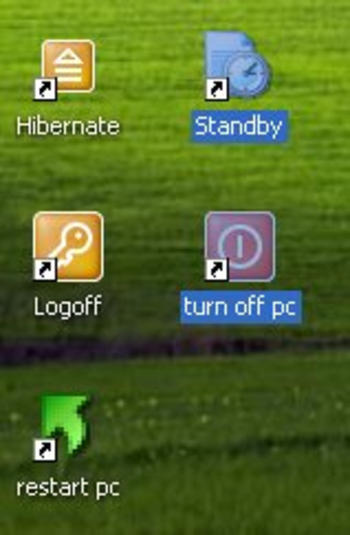 a shutdown-restart icons screenshot