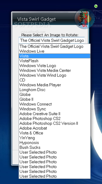 A Vista Swirl Gadget screenshot 2