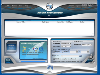 A-Z AVI DIVX XVID Converter screenshot 2