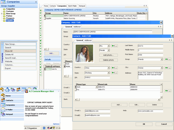 A-Z Contacts Manager screenshot