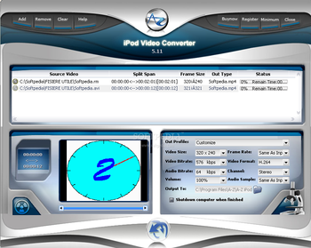 A-Z iPod Video Converter screenshot