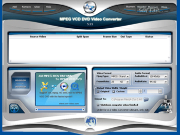 A-Z MPEG VCD DVD Video Converter screenshot 2