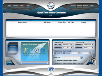 A-Z QuickTime Video Converter screenshot 2