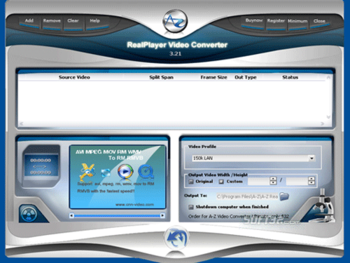 A-Z RealPlayer Video Converter screenshot 3