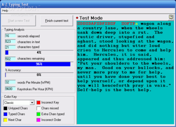 A-Z Typing Test screenshot 3
