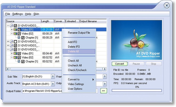 A1 DVD Ripper screenshot