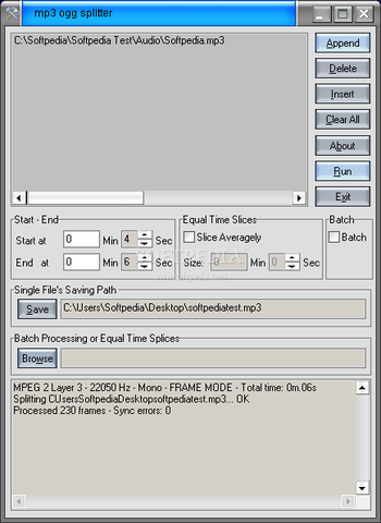 A1 Jummfa Mp3 Ogg Splitter Joiner screenshot 2