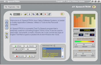 A1 SpeechTRON screenshot 2