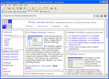 A1 Website Download screenshot 2