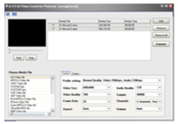 A123 All Video Converter Platinum screenshot 3