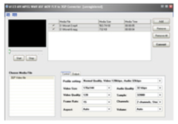 A123 AVI MPEG WMV ASF to 3GP Converter screenshot