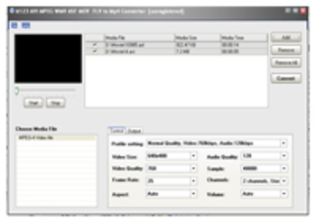A123 AVI MPEG WMV ASF to Mp4 Converter screenshot