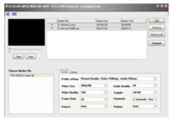 A123 AVI MPEG WMV ASF to PSP Converter screenshot