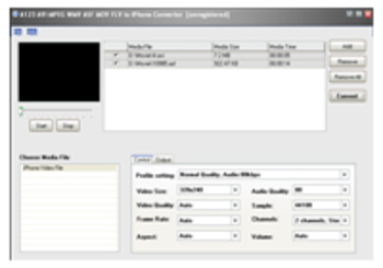 A123 AVI MPEG WMV to iPhone converter screenshot 3
