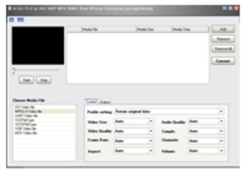 A123 FLV to AVI 3GP MP4 WMV Converter screenshot